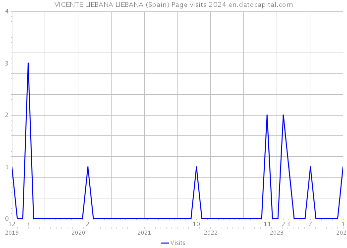 VICENTE LIEBANA LIEBANA (Spain) Page visits 2024 