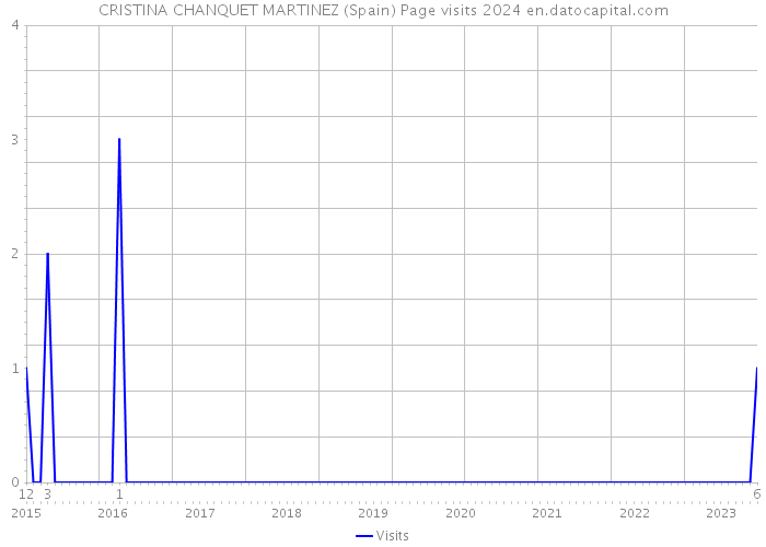 CRISTINA CHANQUET MARTINEZ (Spain) Page visits 2024 