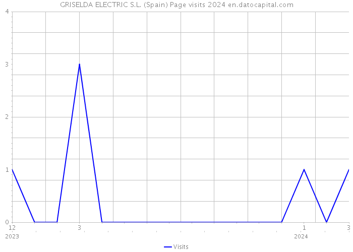 GRISELDA ELECTRIC S.L. (Spain) Page visits 2024 