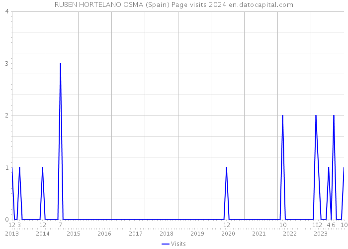 RUBEN HORTELANO OSMA (Spain) Page visits 2024 