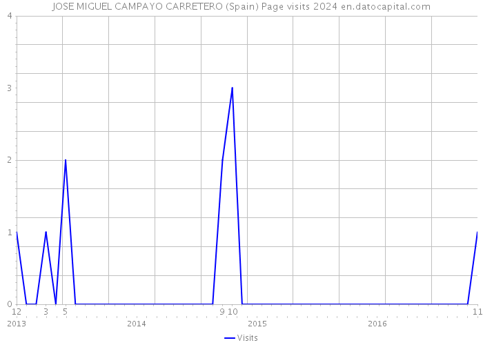 JOSE MIGUEL CAMPAYO CARRETERO (Spain) Page visits 2024 