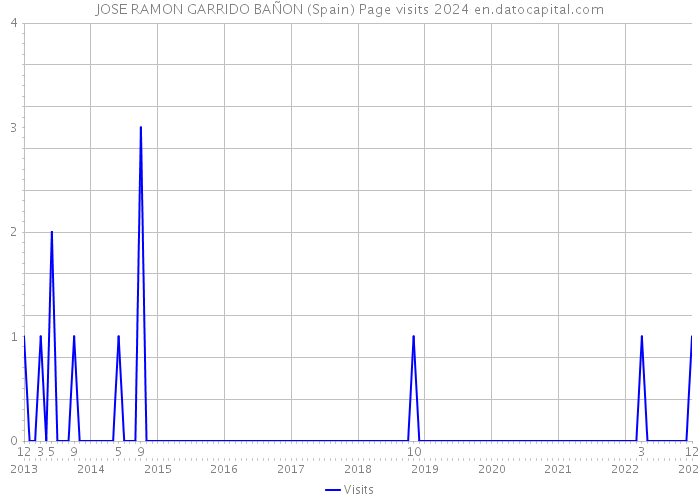 JOSE RAMON GARRIDO BAÑON (Spain) Page visits 2024 