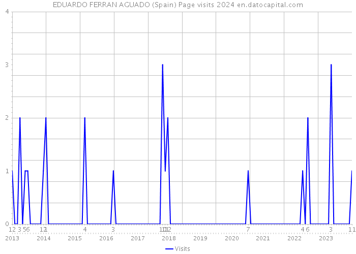EDUARDO FERRAN AGUADO (Spain) Page visits 2024 