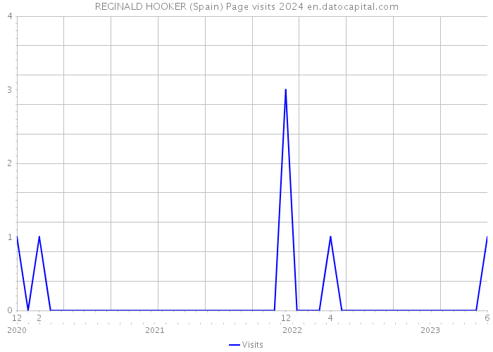 REGINALD HOOKER (Spain) Page visits 2024 