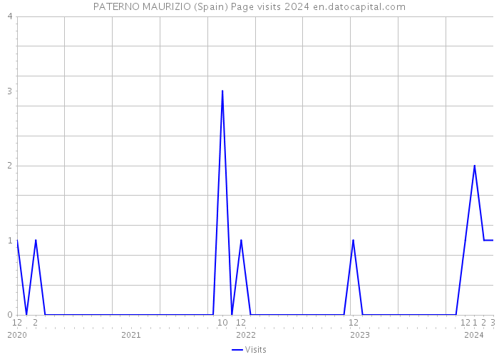 PATERNO MAURIZIO (Spain) Page visits 2024 