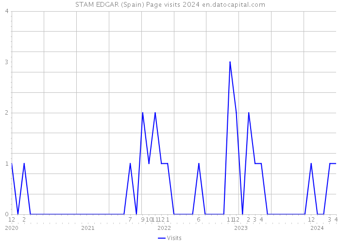 STAM EDGAR (Spain) Page visits 2024 