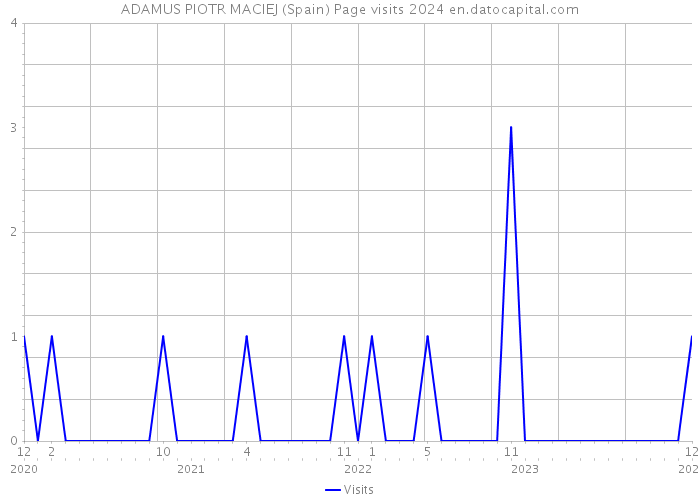 ADAMUS PIOTR MACIEJ (Spain) Page visits 2024 
