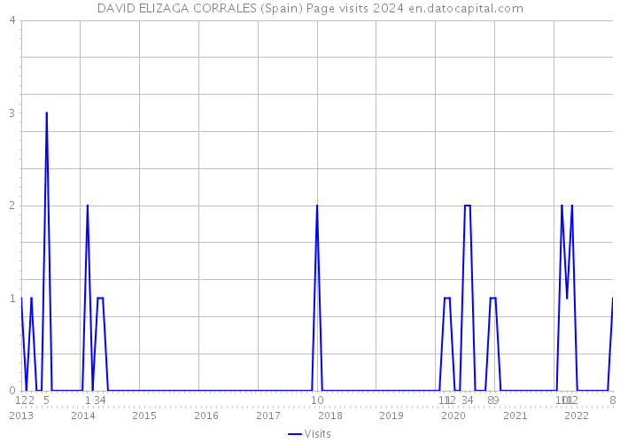 DAVID ELIZAGA CORRALES (Spain) Page visits 2024 