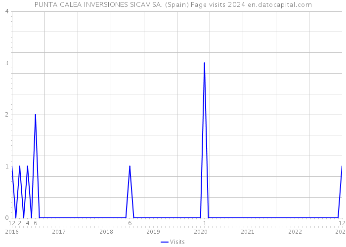 PUNTA GALEA INVERSIONES SICAV SA. (Spain) Page visits 2024 