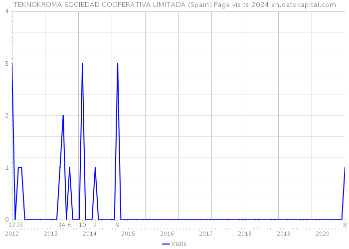 TEKNOKROMA SOCIEDAD COOPERATIVA LIMITADA (Spain) Page visits 2024 