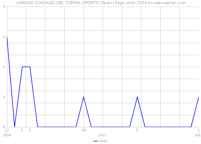CARIDAD GONZALEZ DEL CORRAL OPORTO (Spain) Page visits 2024 