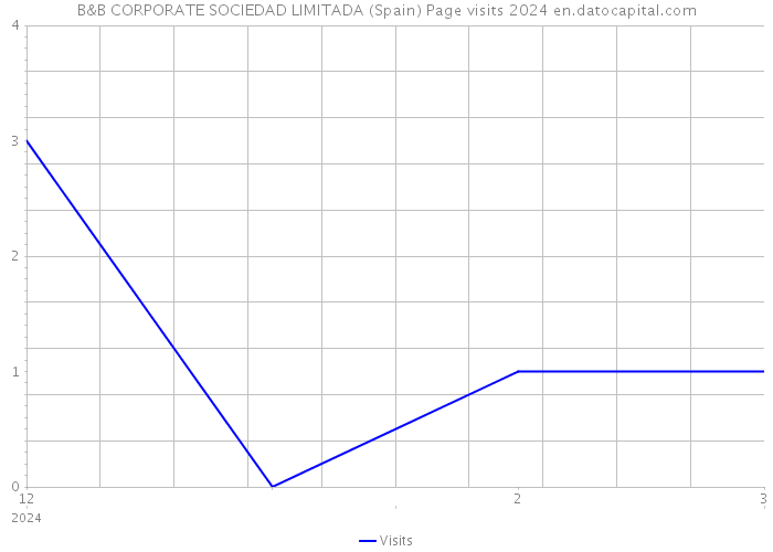 B&B CORPORATE SOCIEDAD LIMITADA (Spain) Page visits 2024 
