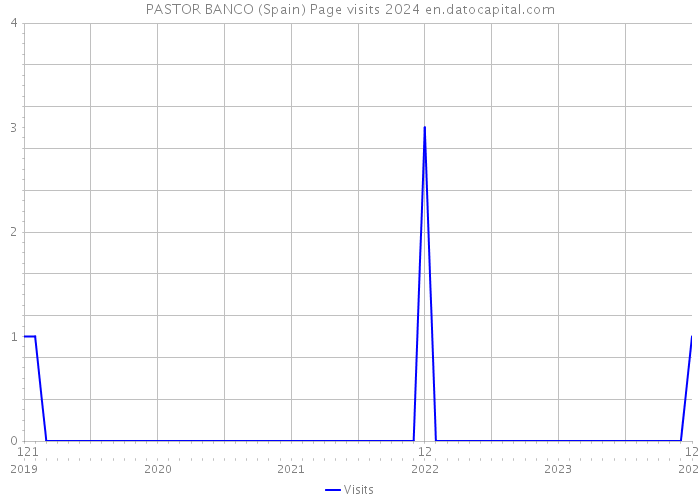 PASTOR BANCO (Spain) Page visits 2024 
