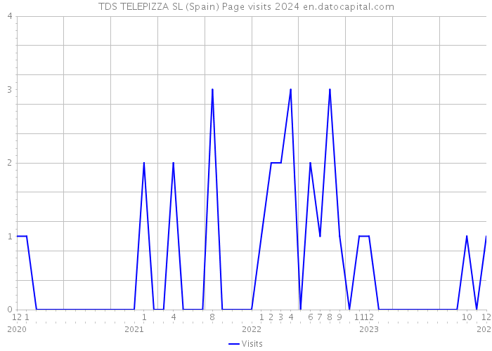 TDS TELEPIZZA SL (Spain) Page visits 2024 