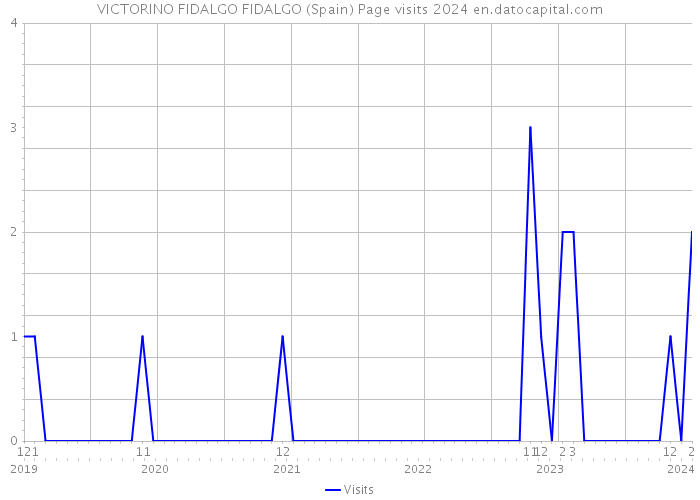VICTORINO FIDALGO FIDALGO (Spain) Page visits 2024 