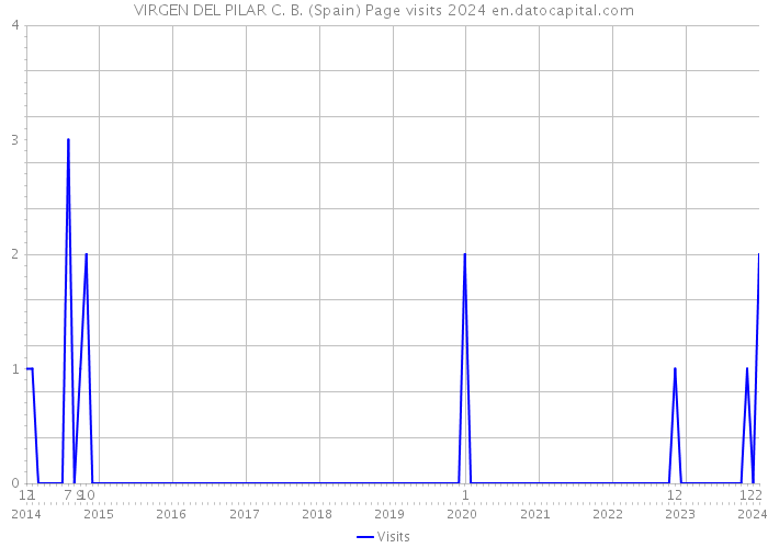 VIRGEN DEL PILAR C. B. (Spain) Page visits 2024 