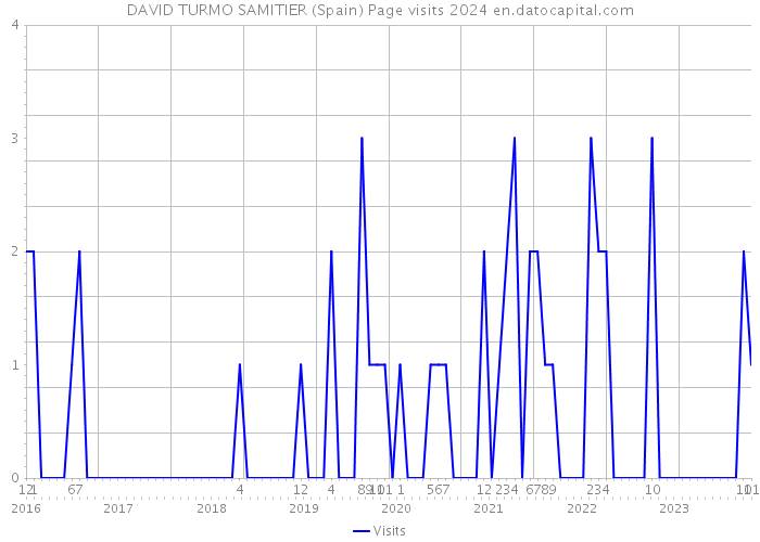 DAVID TURMO SAMITIER (Spain) Page visits 2024 