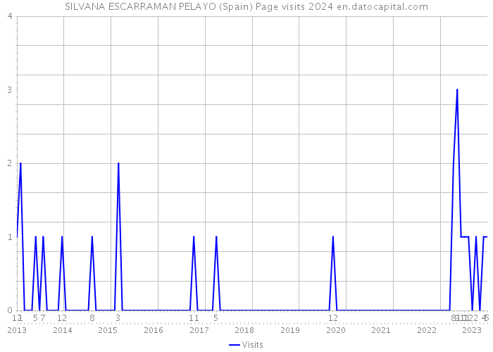 SILVANA ESCARRAMAN PELAYO (Spain) Page visits 2024 