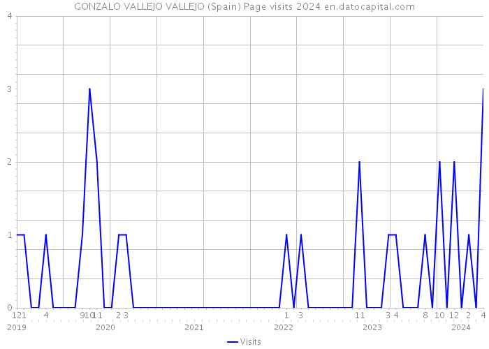 GONZALO VALLEJO VALLEJO (Spain) Page visits 2024 