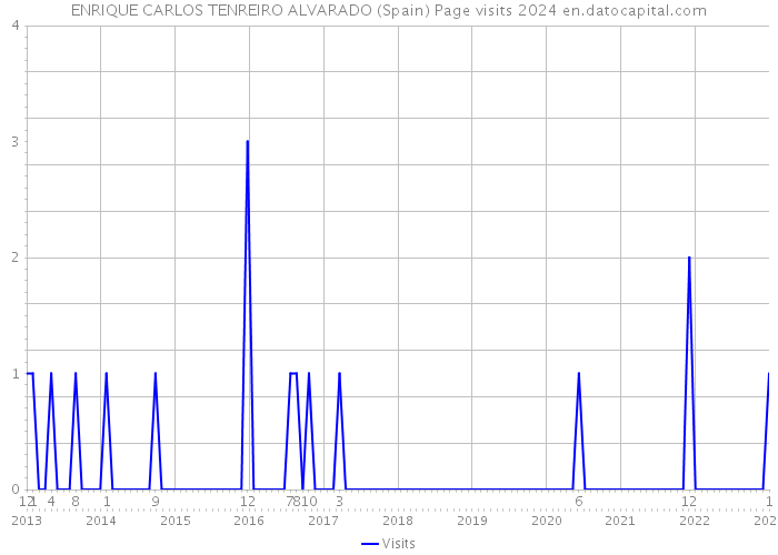ENRIQUE CARLOS TENREIRO ALVARADO (Spain) Page visits 2024 