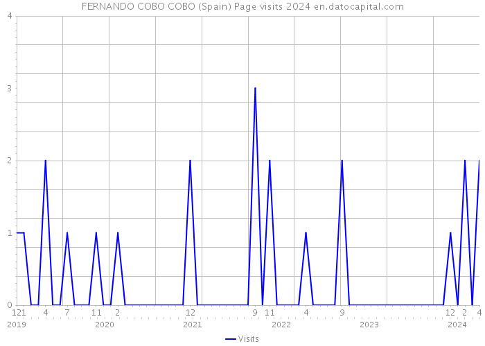 FERNANDO COBO COBO (Spain) Page visits 2024 