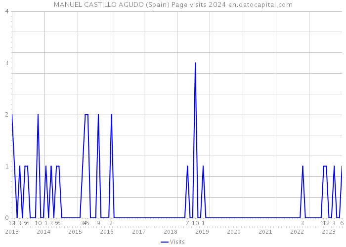 MANUEL CASTILLO AGUDO (Spain) Page visits 2024 