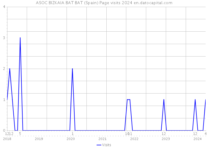 ASOC BIZKAIA BAT BAT (Spain) Page visits 2024 