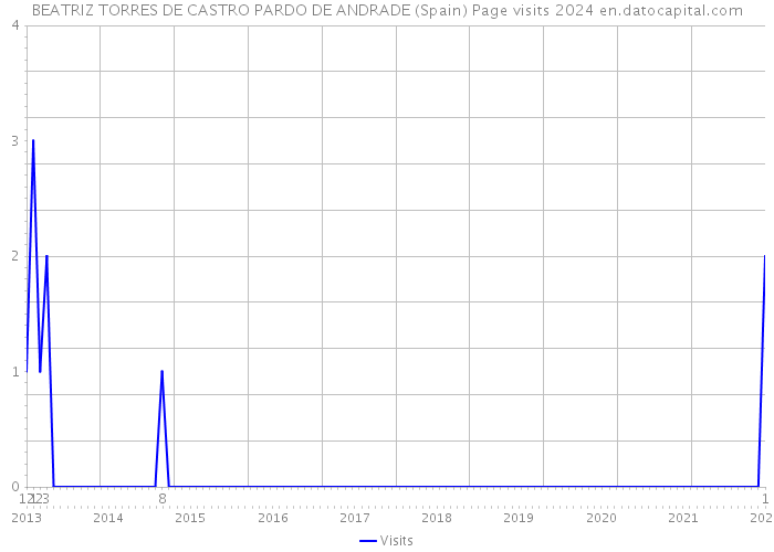 BEATRIZ TORRES DE CASTRO PARDO DE ANDRADE (Spain) Page visits 2024 