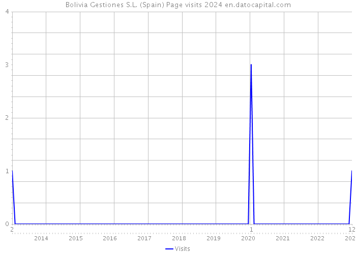 Bolivia Gestiones S.L. (Spain) Page visits 2024 
