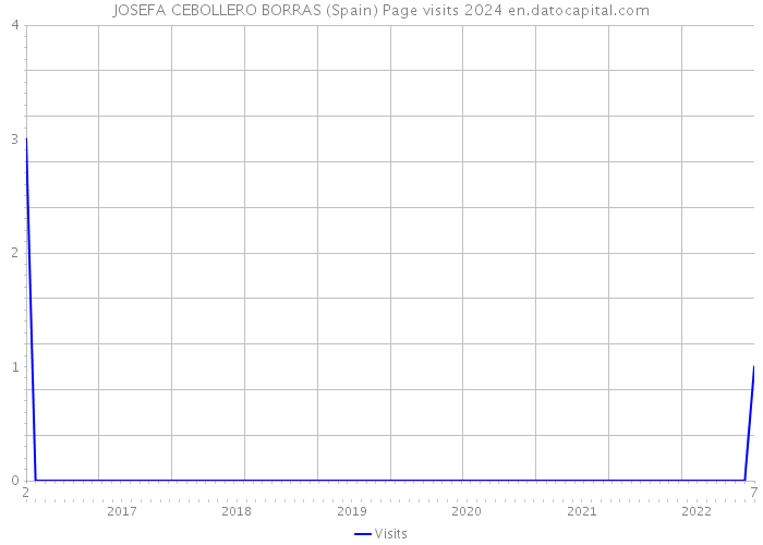 JOSEFA CEBOLLERO BORRAS (Spain) Page visits 2024 