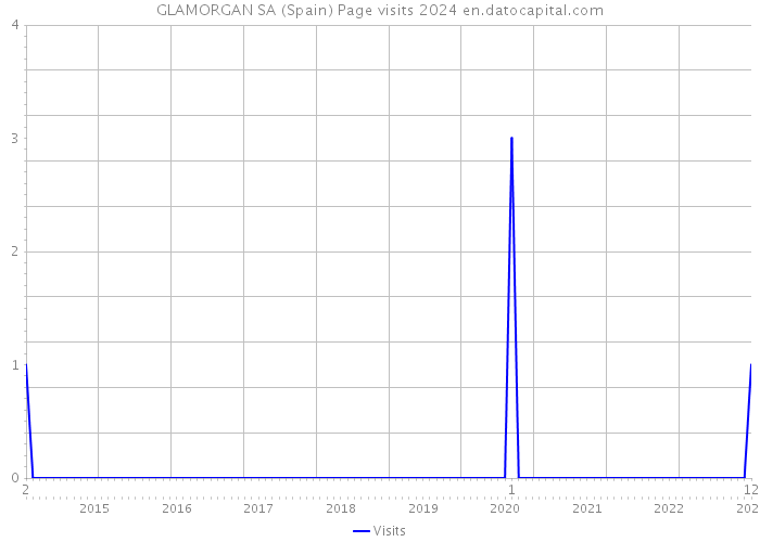 GLAMORGAN SA (Spain) Page visits 2024 