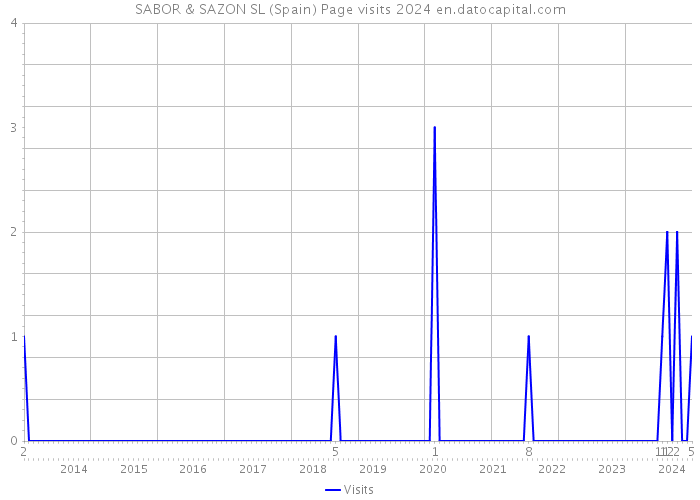 SABOR & SAZON SL (Spain) Page visits 2024 