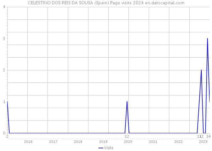 CELESTINO DOS REIS DA SOUSA (Spain) Page visits 2024 