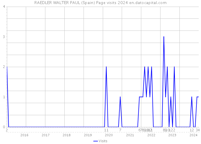 RAEDLER WALTER PAUL (Spain) Page visits 2024 