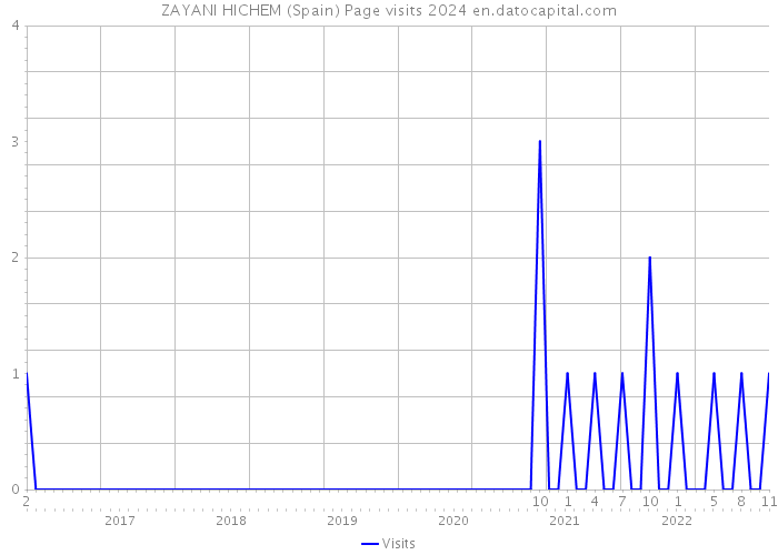 ZAYANI HICHEM (Spain) Page visits 2024 