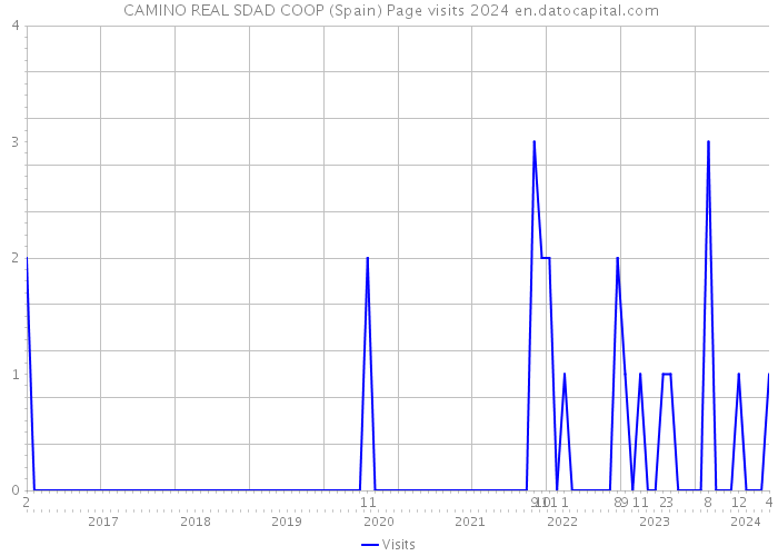  CAMINO REAL SDAD COOP (Spain) Page visits 2024 