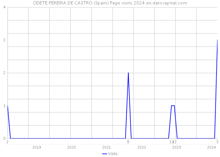 ODETE PEREIRA DE CASTRO (Spain) Page visits 2024 