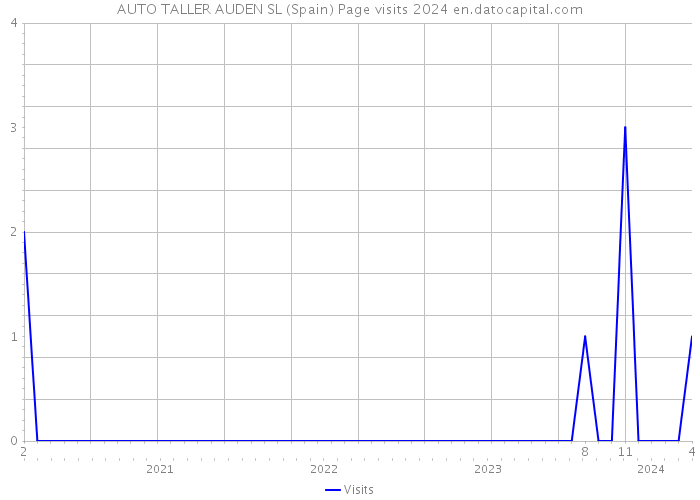 AUTO TALLER AUDEN SL (Spain) Page visits 2024 