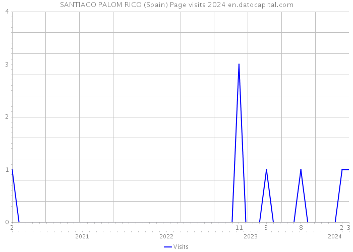 SANTIAGO PALOM RICO (Spain) Page visits 2024 