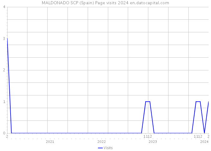 MALDONADO SCP (Spain) Page visits 2024 