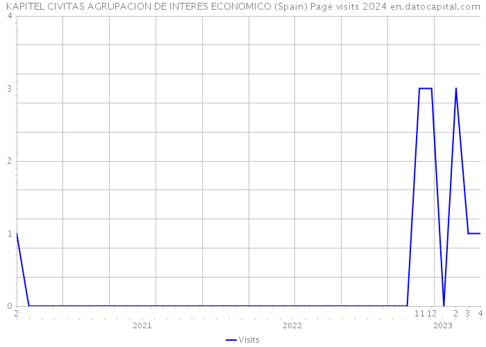 KAPITEL CIVITAS AGRUPACION DE INTERES ECONOMICO (Spain) Page visits 2024 