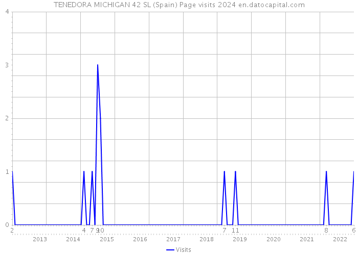 TENEDORA MICHIGAN 42 SL (Spain) Page visits 2024 