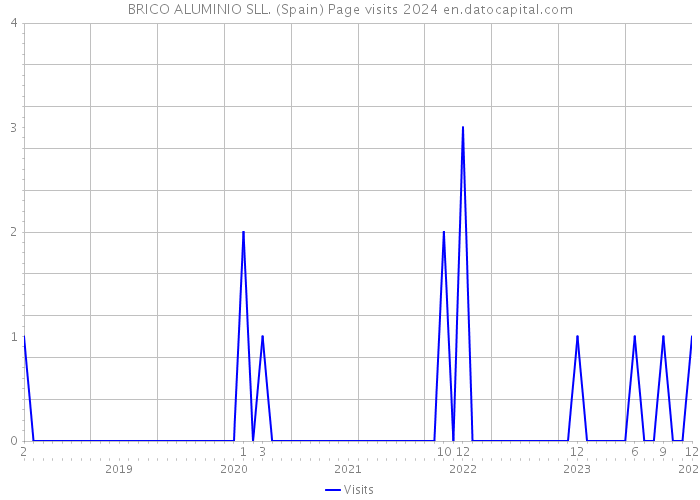 BRICO ALUMINIO SLL. (Spain) Page visits 2024 
