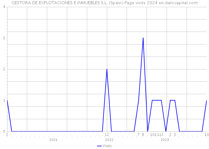 GESTORA DE EXPLOTACIONES E INMUEBLES S.L. (Spain) Page visits 2024 