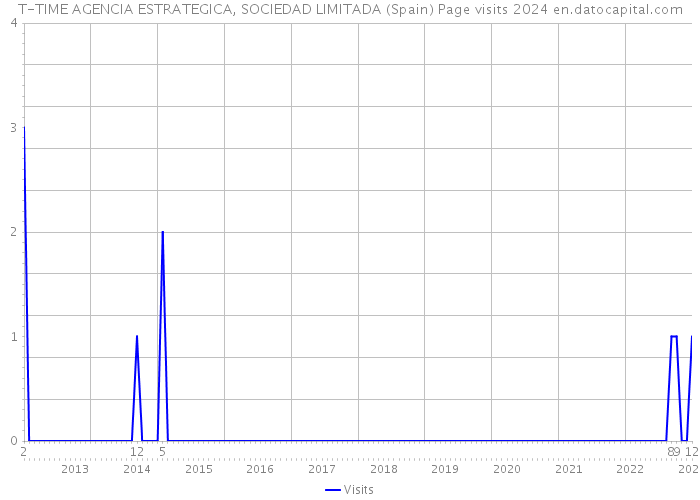 T-TIME AGENCIA ESTRATEGICA, SOCIEDAD LIMITADA (Spain) Page visits 2024 