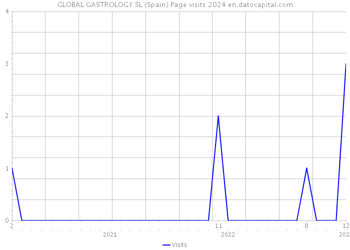 GLOBAL GASTROLOGY SL (Spain) Page visits 2024 