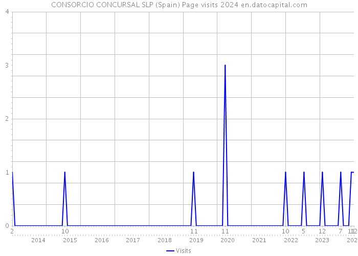 CONSORCIO CONCURSAL SLP (Spain) Page visits 2024 