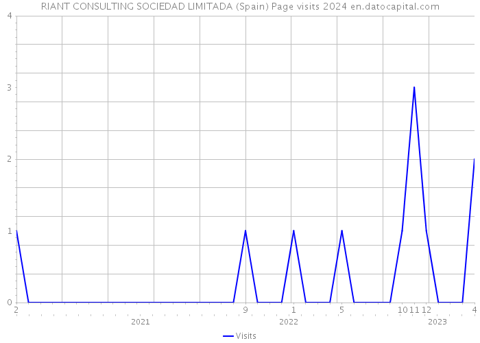 RIANT CONSULTING SOCIEDAD LIMITADA (Spain) Page visits 2024 
