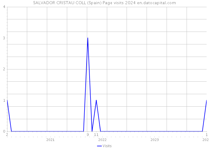 SALVADOR CRISTAU COLL (Spain) Page visits 2024 