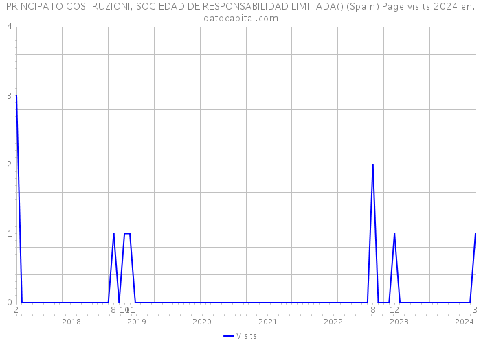 PRINCIPATO COSTRUZIONI, SOCIEDAD DE RESPONSABILIDAD LIMITADA() (Spain) Page visits 2024 